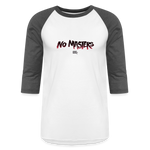 No Masters | Baseball Tee - white/charcoal