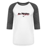 No Masters | Baseball Tee - white/charcoal