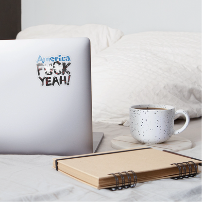 America F**k Yeah! Sticker - transparent glossy