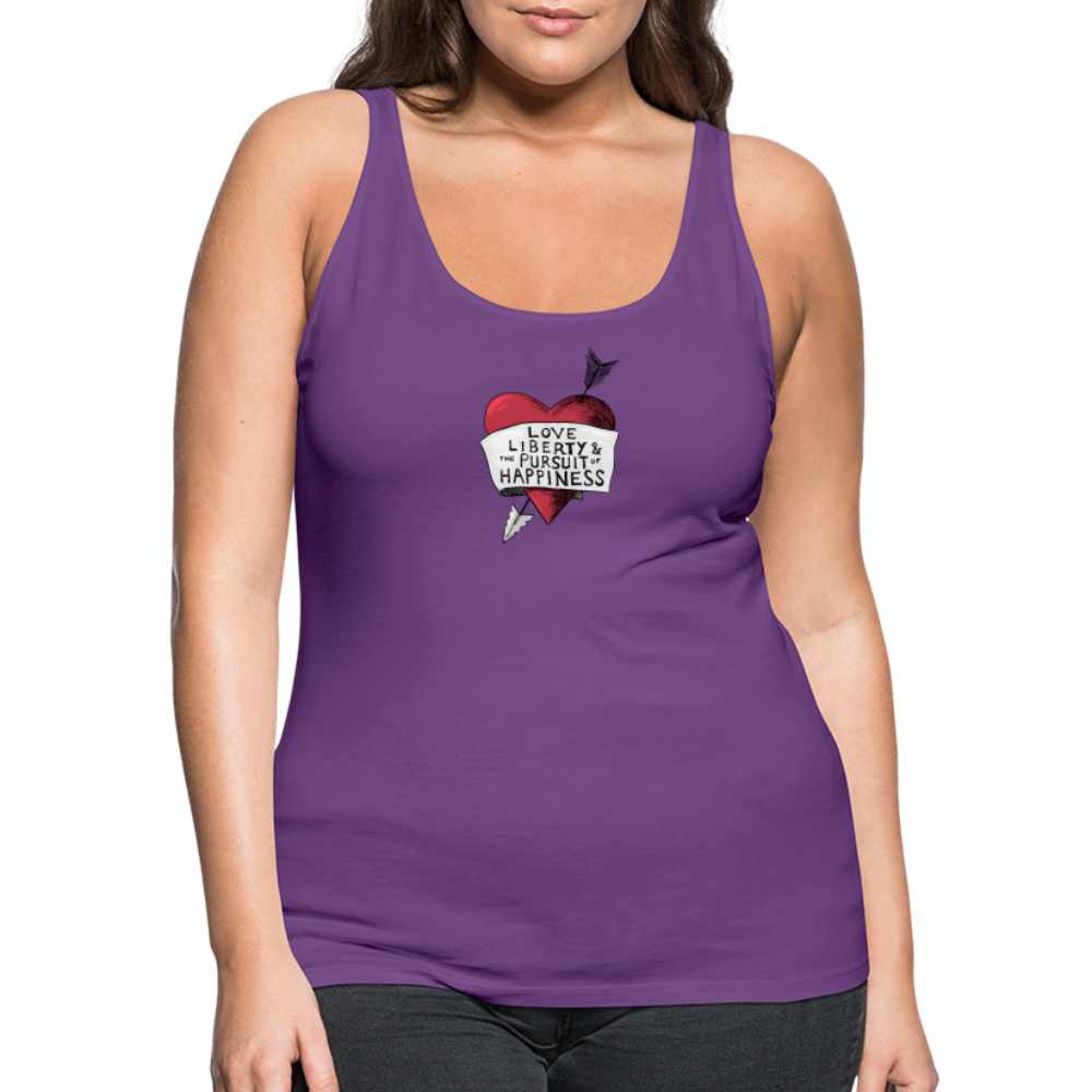 Love, Liberty | Women's Tank - purple