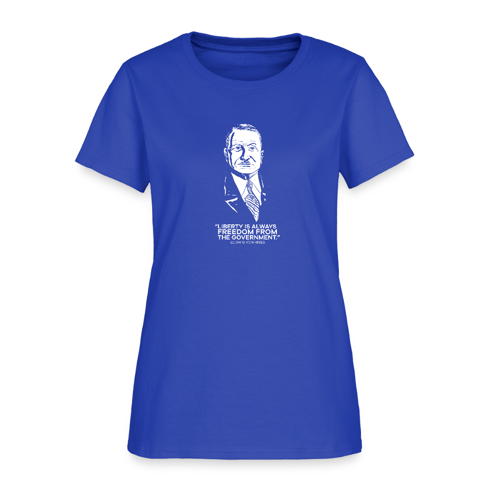 Ludwig von Mises Quote | Women's Tee - royal blue