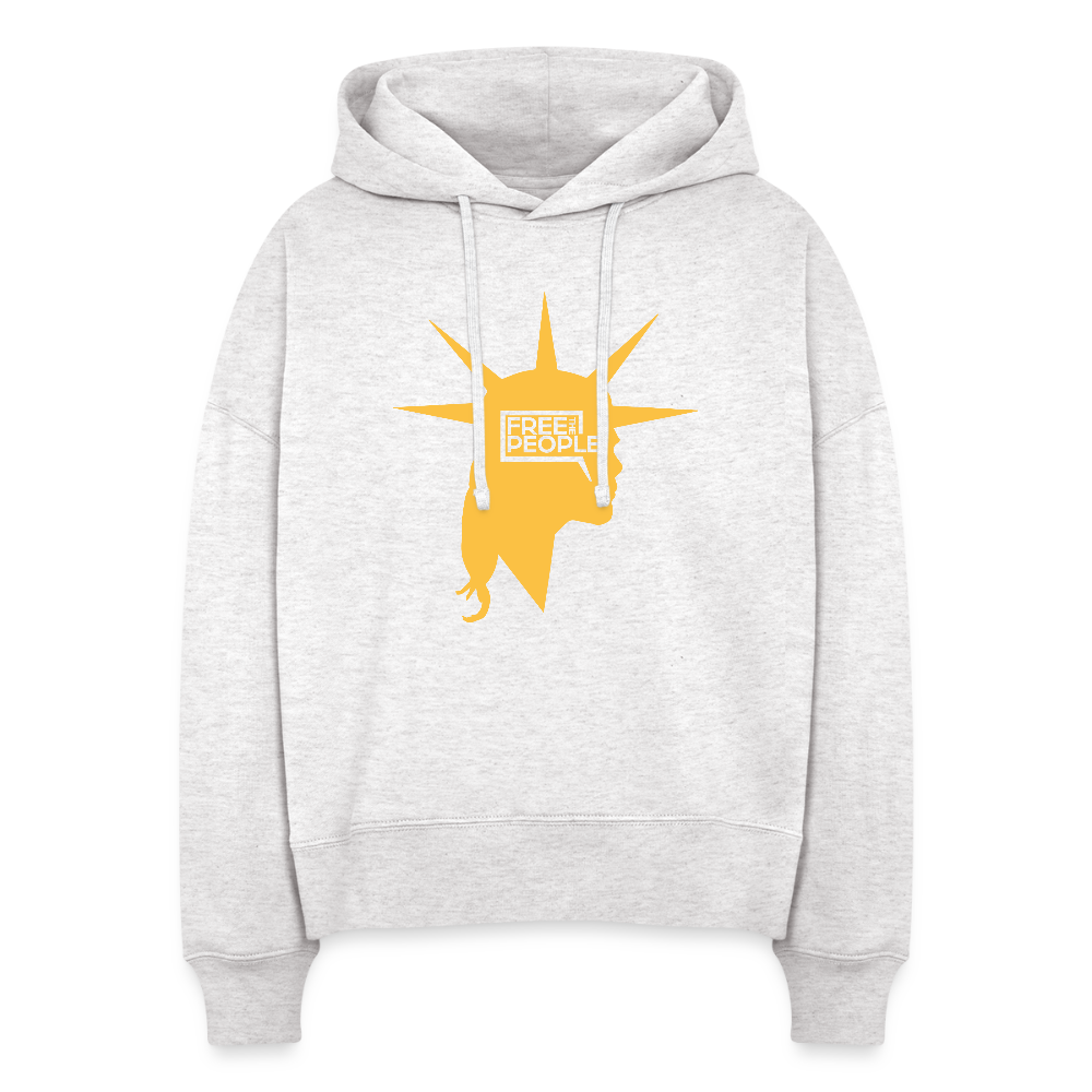 Liberty Head | Women's Hoodie - cool heather grey