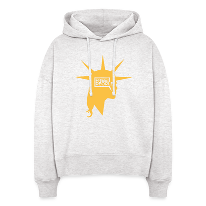 Liberty Head | Women's Hoodie - cool heather grey