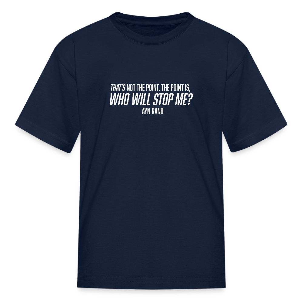 Ayn Rand Quote | Youth Tee - navy