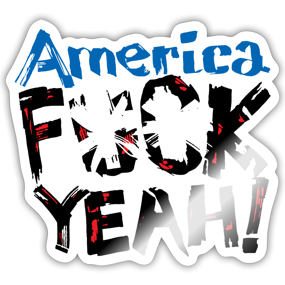 America F**k Yeah! Sticker - white glossy
