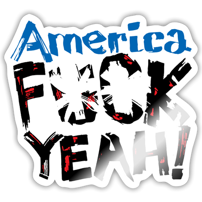 America F**k Yeah! Sticker - white glossy