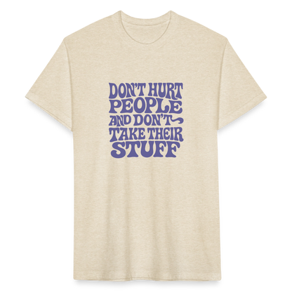 Don't Hurt People | Retro | Men's Tee - heather cream
