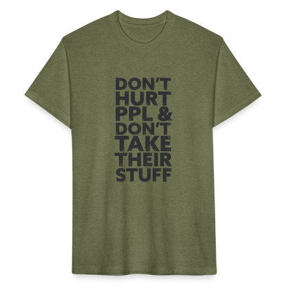 Don't Hurt People | Men's Tee - heather military green