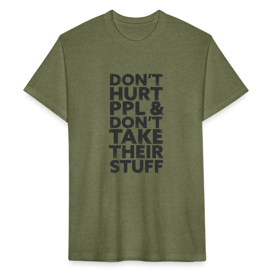 Don't Hurt People | Men's Tee - heather military green