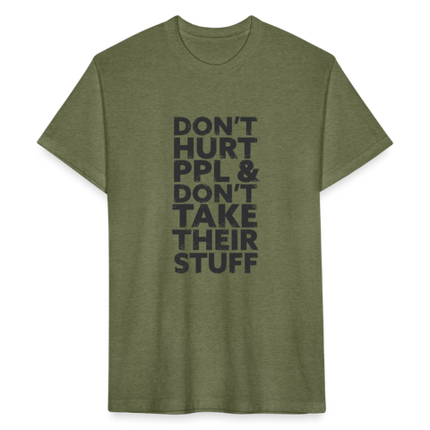 Don't Hurt People | Men's Tee - heather military green