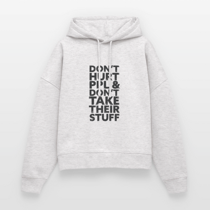 Don't Hurt People | Women's Hoodie - cool heather grey