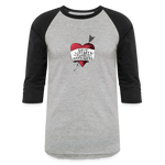 Love, Liberty | Baseball Tee - heather gray/black