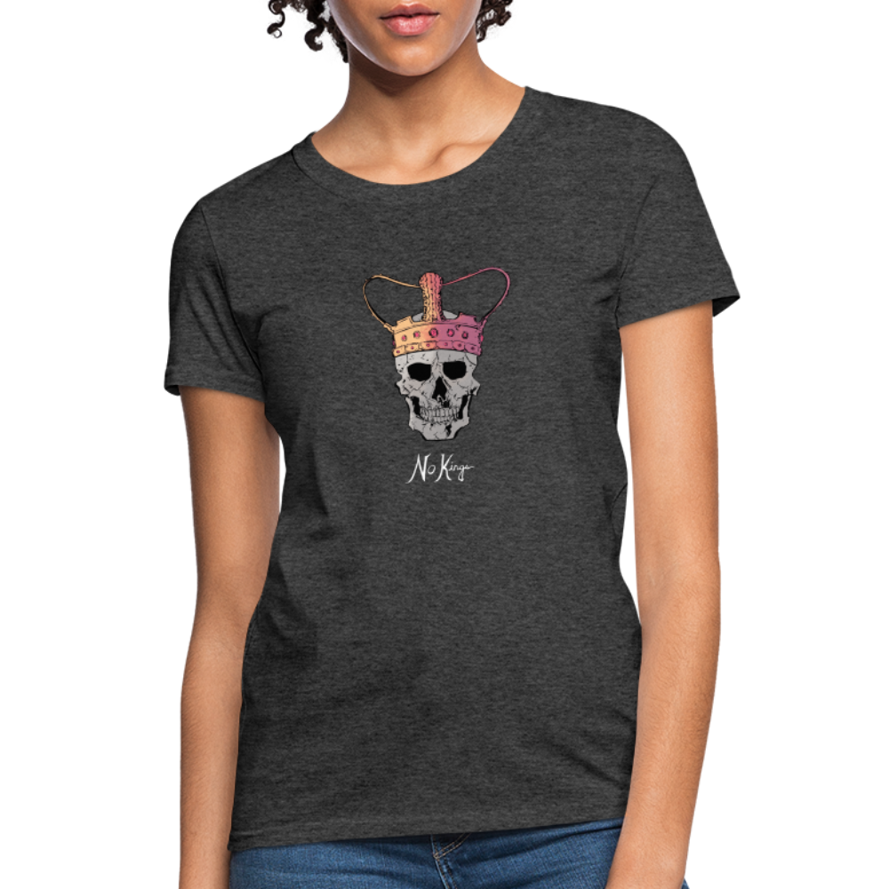 No Kings | Women's Tee - heather black