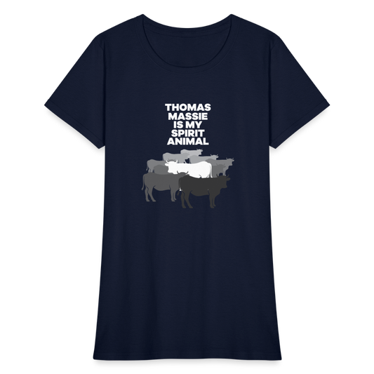 Thomas Massie Is My Spirit Animal | Women's Tee - navy