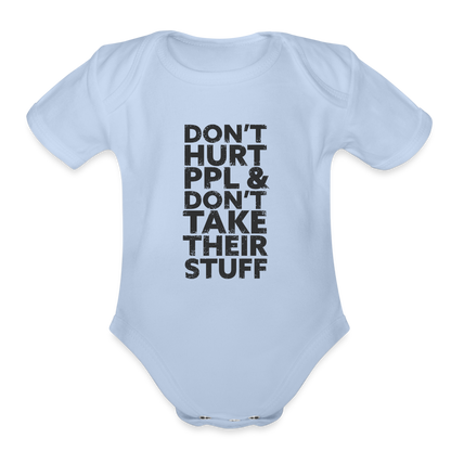 Don't Hurt People | Baby Onesie - sky