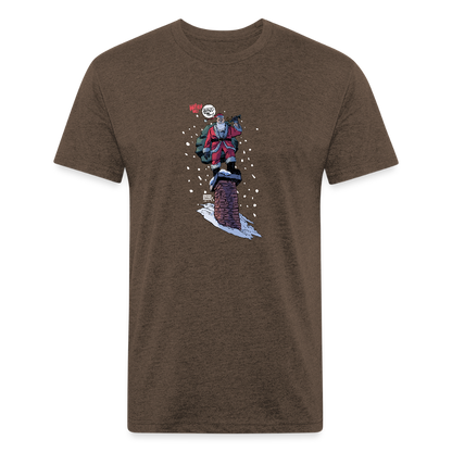 2024 Santa | Men's Tee - heather espresso