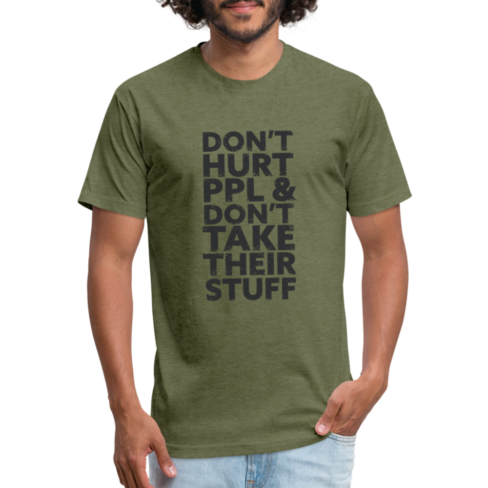 Don't Hurt People | Men's Tee - heather military green