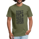 Don't Hurt People | Men's Tee - heather military green