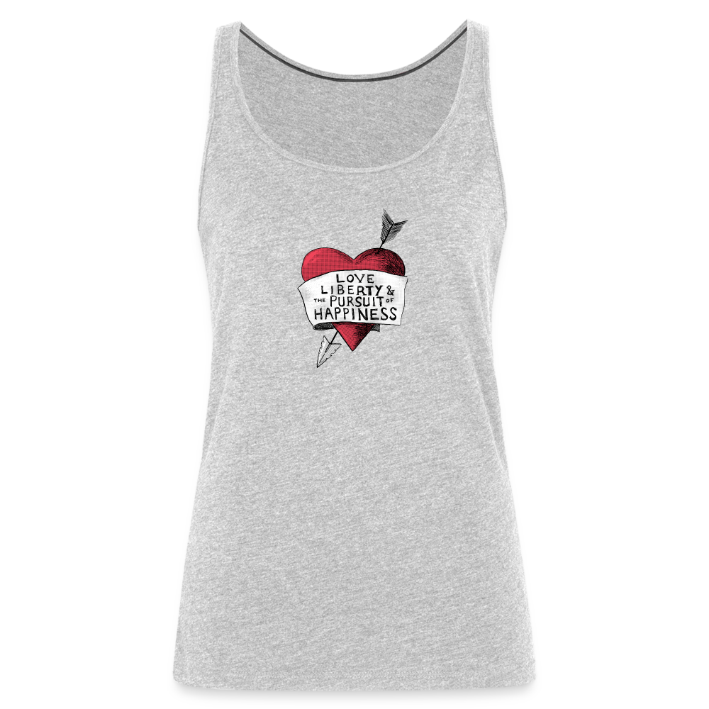 Love, Liberty | Women's Tank - heather gray