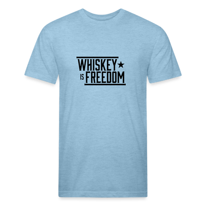 Whiskey is Freedom | Men's Tee - heather blue