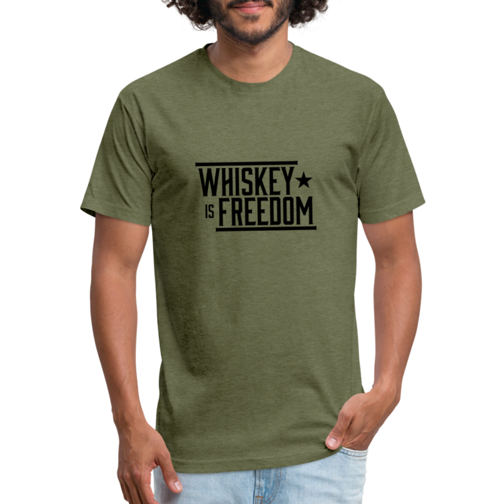 Whiskey is Freedom | Men's Tee - heather military green