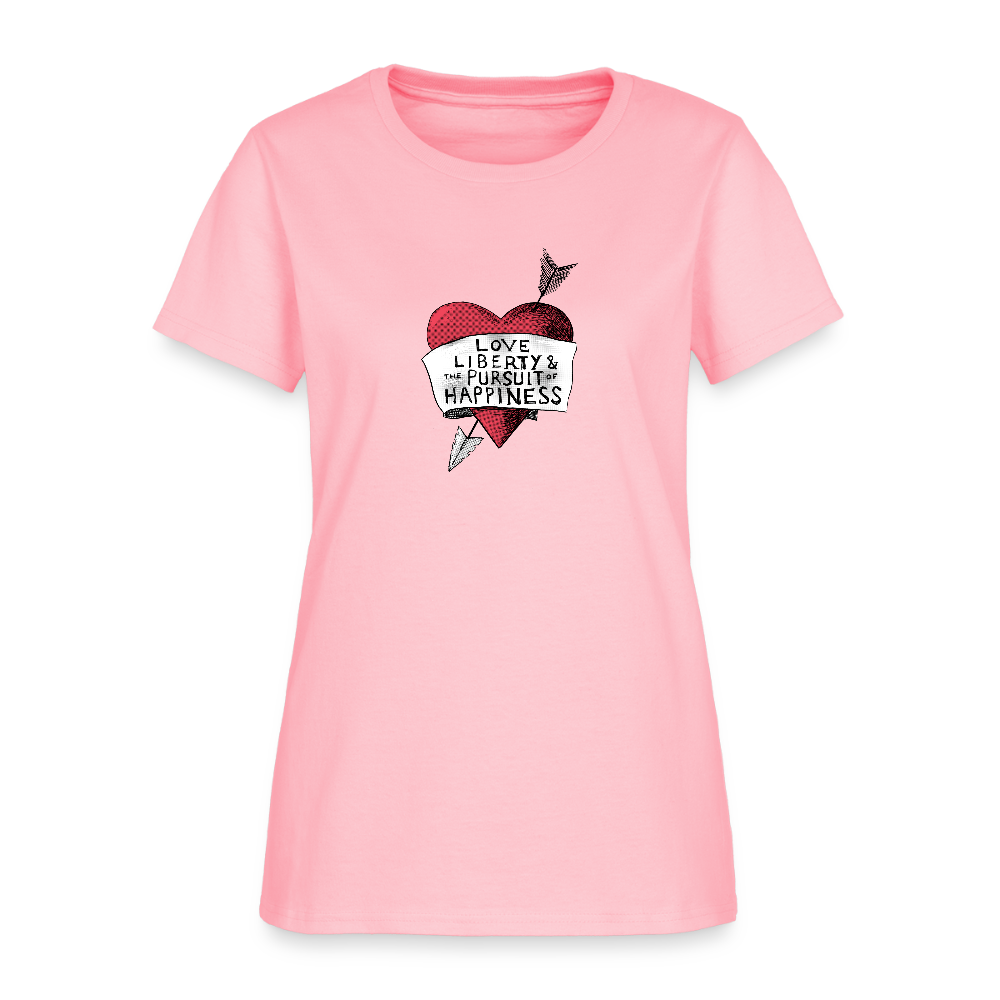 Love, Liberty | Women's Tee - pink