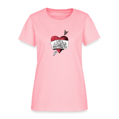 Love, Liberty | Women's Tee - pink