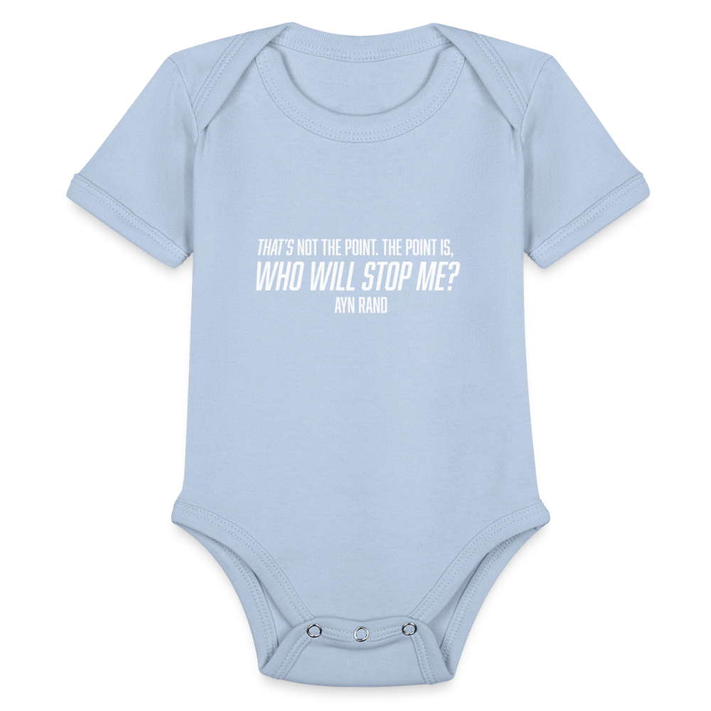 Ayn Rand Quote | Baby Onesie - sky