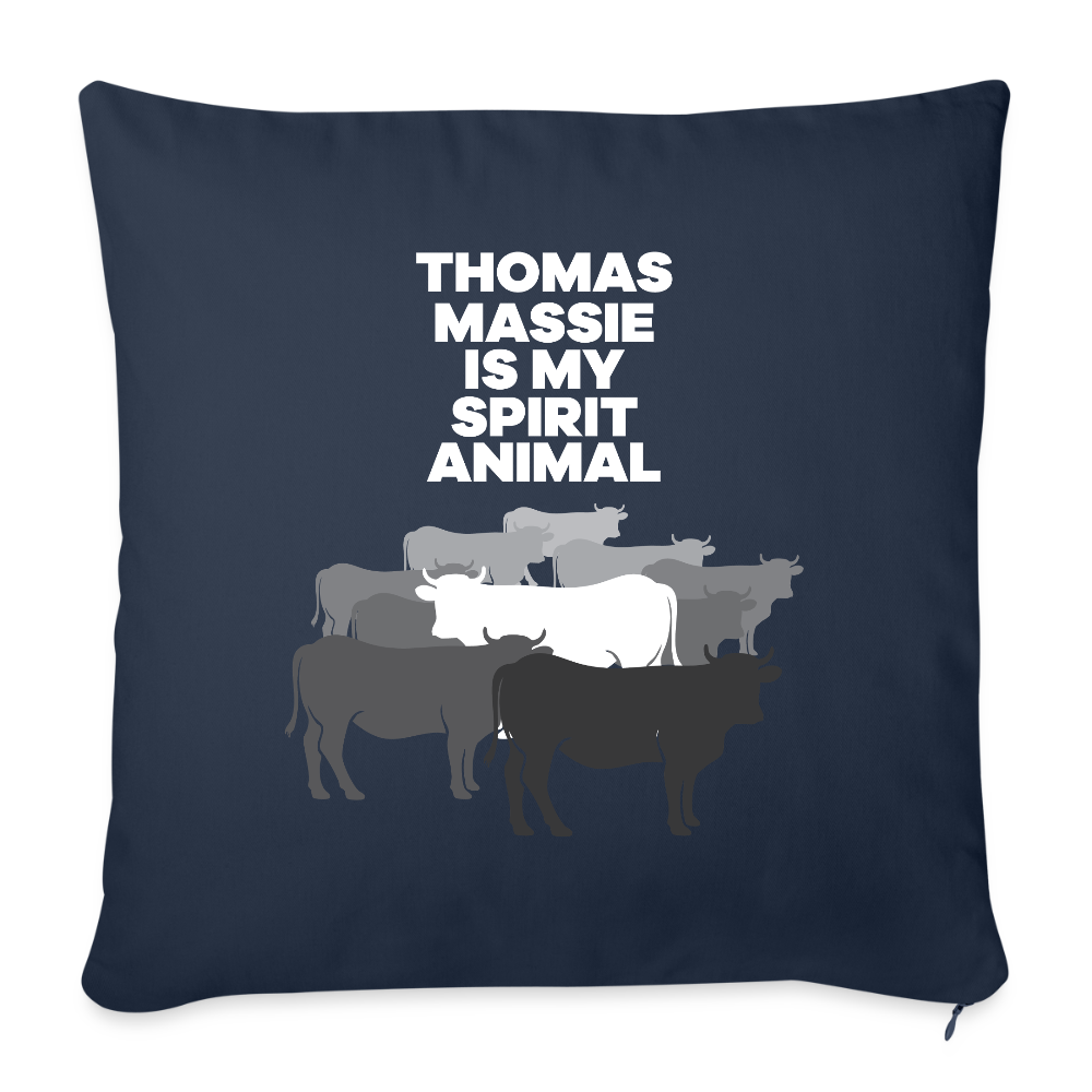 Thomas Massie Is My Spirit Animal | Throw Pillow Cover - navy