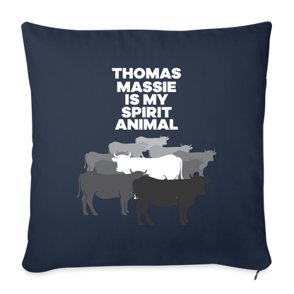 Thomas Massie Is My Spirit Animal | Throw Pillow Cover - navy