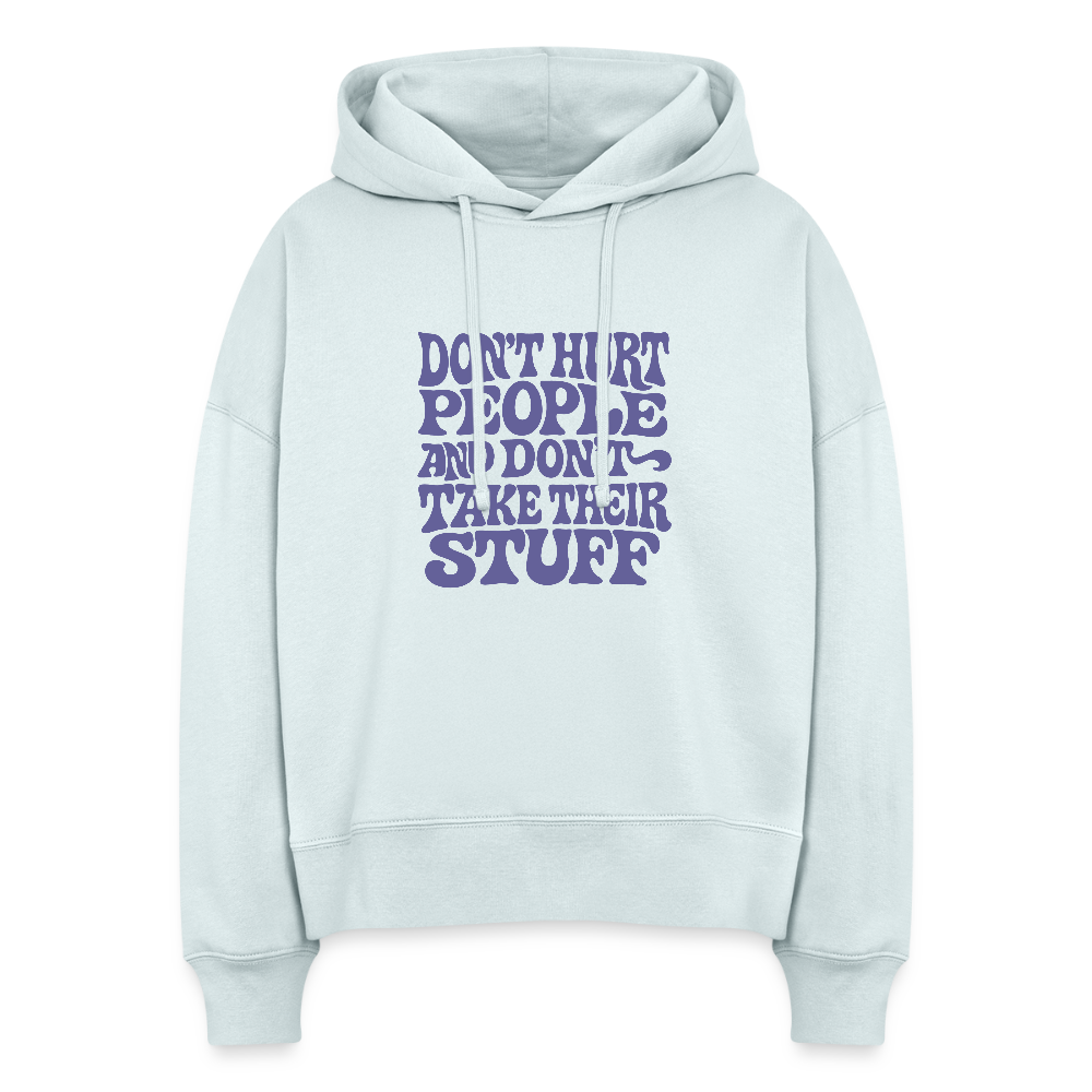 Don't Hurt People | Retro | Women's Hoodie - blue ice