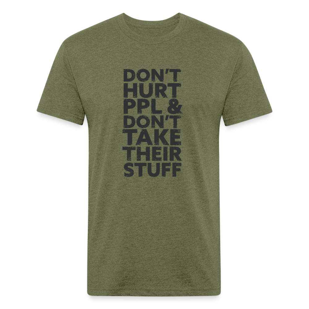 Don't Hurt People | Men's Tee - heather military green