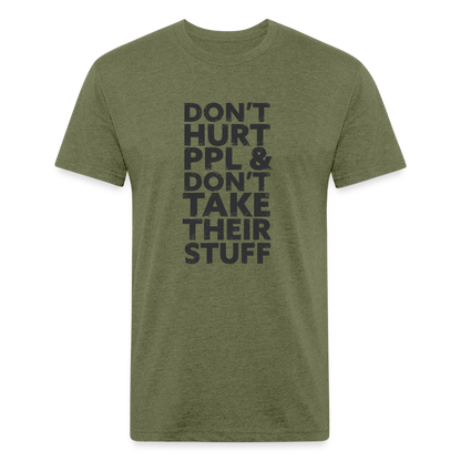 Don't Hurt People | Men's Tee - heather military green