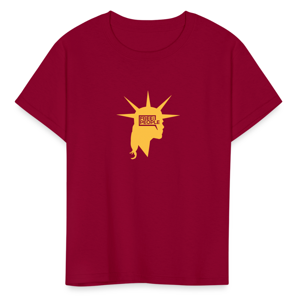 Liberty Head | Youth Tee - dark red