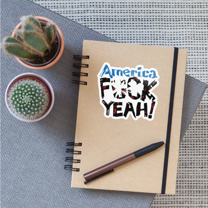 America F**k Yeah! Sticker - white glossy