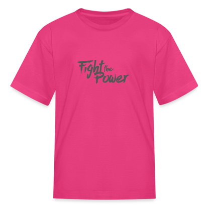 Fight the Power | Youth Tee - fuchsia