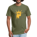 Liberty Head | Men's Tee - heather military green