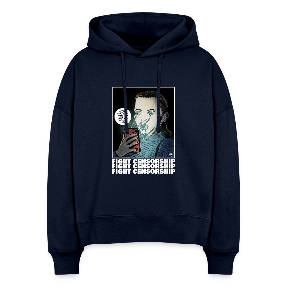 Fight Censorship | Women's Hoodie - french navy