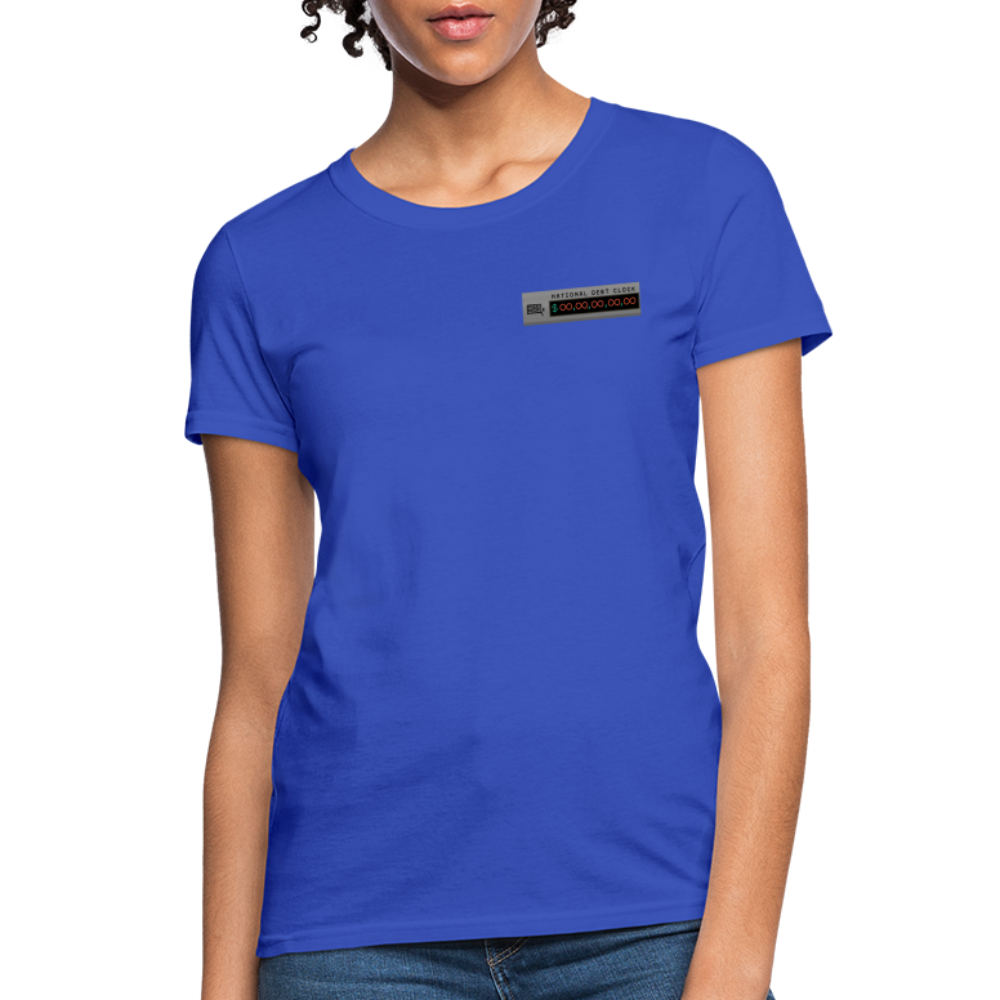 National Debt Clock | Women's Tee - royal blue