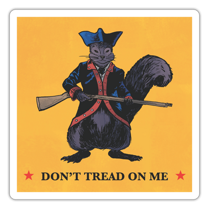 Peanut the Squirrel Sticker - white matte