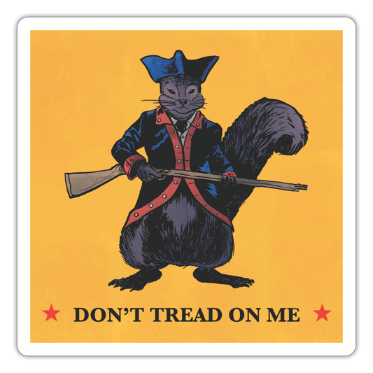 Peanut the Squirrel Sticker - white matte