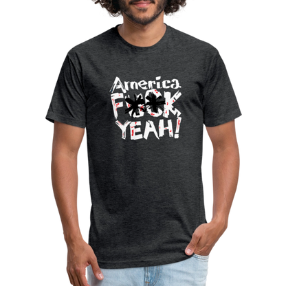 America F**k Yeah! | Men's Tee - heather black