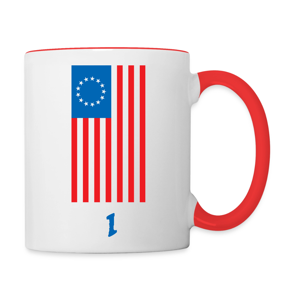 Spirit of '76 Coffee Mug - white/red