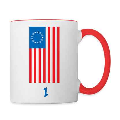 Spirit of '76 Coffee Mug - white/red