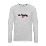 No Masters | Men's Long Sleeve Tee - heather gray