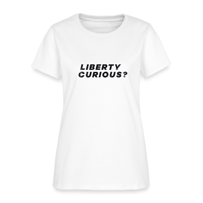 Liberty Curious? | Women's Tee - white