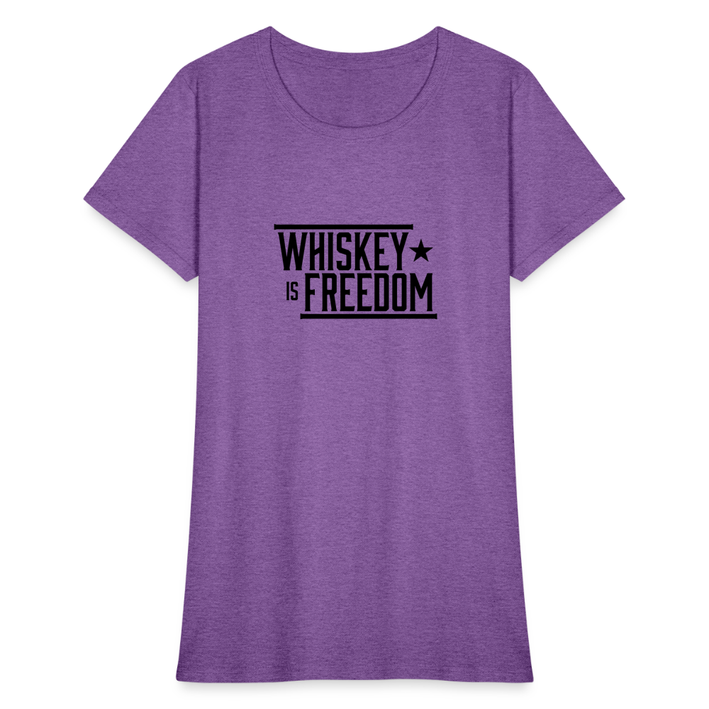 Whiskey is Freedom | Women's Tee - purple heather