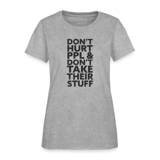 Don't Hurt People | Women's Tee - heather gray
