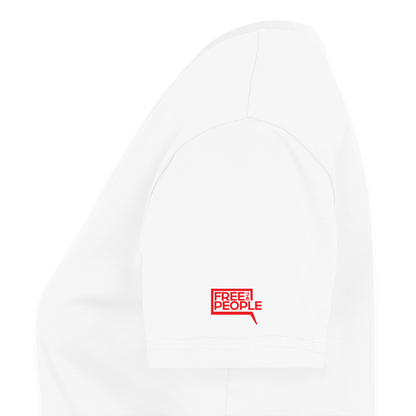 Don't Hurt People | America | Women's V-Neck Tee - white
