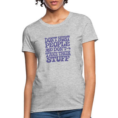 Don't Hurt People | Retro | Women's Tee - heather gray